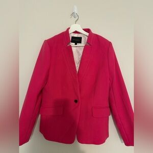 Banana Republic Vibrant Pink Wool Blazer (lined)